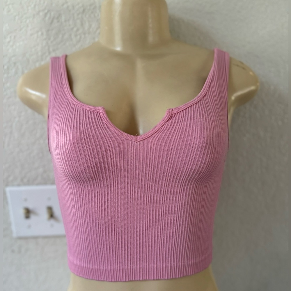 Pink Ribbed Women's Top Aeropostale summer tee